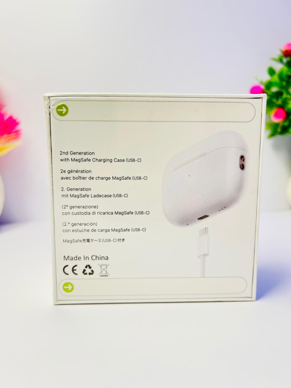 ANC Wireless Earbuds with MagSafe Charging Case, White, pro 2