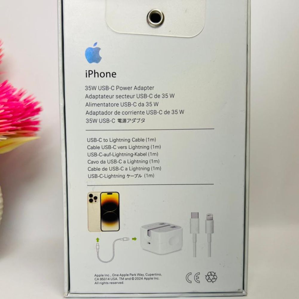 35W Fast Charger USB-C Power Adapter with Lightning Cable for iPhone – Fast Charging Kit
